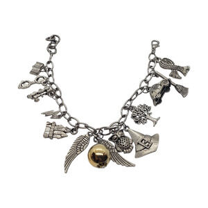 Harry Potter Charm Bracelet Magic Hogwarts Owl Snitch Witch Hat Inspired 7 Inch